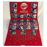 2005 Minnesota Twins Medallion Collection Book With 3 Medallions