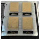 22kt Gold Baseball Cards Binder Set MLB by Danbury Mint - appears complete