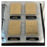 22kt Gold Baseball Cards Binder Set MLB by Danbury Mint - appears complete