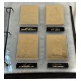 22kt Gold Baseball Cards Binder Set MLB by Danbury Mint - appears complete