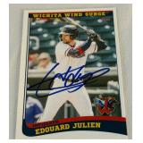 Edouard Julien Autographed Minor League Minnesota Twins Baseball Card