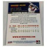Edouard Julien Autographed Minor League Minnesota Twins Baseball Card