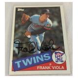 Frank Viola Autographed 1985 Topps Minnesota Twins Baseball Card