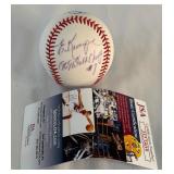 Ed Kranenpool Autographed and Inscribed "1969 World Champs" Baseball With JSA COA
