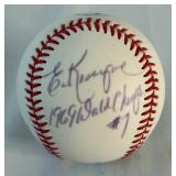 Ed Kranenpool Autographed and Inscribed "1969 World Champs" Baseball With JSA COA