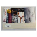 Travis Jackson Autographed Index Card Inscribed "NY Giants 1922-36" With JSA COA