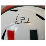 Vinny Testeverde Signed Full Size Miami Hurricanes Football Helmet with Schwartz COA