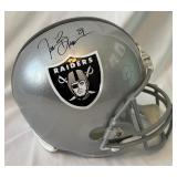 Tim Brown Signed Full Size Football Helmet With JSA COA - Oakland Raiders