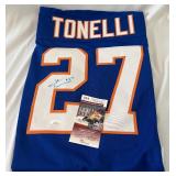 John Tonelli Signed Hockey Jersey With JSA COA