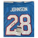 Chris Johnson Signed Football Jersey With JSA COA