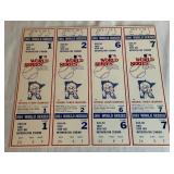 1981 World Series Minnesota Twins Phantom Met Stadium Baseball Ticket Set