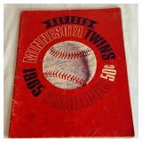 1965 Minnesota Twins Vintage Baseball Yearbook