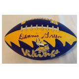 Dennis Green Signed Minnesota Vikings Mini Football