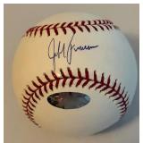 Jeff Francour Signed Baseball Rawlings OMLB Selig Ball - Just Minors COA