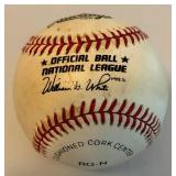 Andy Benes Signed Baseball Rawlings ONLB White Ball