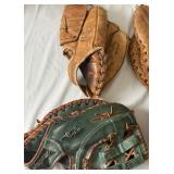 (4) Vintage Baseball Gloves