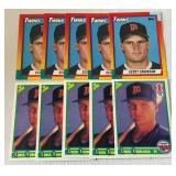 (5) Chuck Knoblauch and (5) Scott Ericks Rookie Minnesota Twins Baseball Card Lot