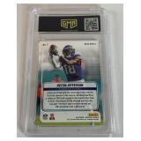 Justin Jefferson Graded 10 Gem Mint 2003 Prestighe #7 For the Record Xtra Points Minnesota Vikings Football Card