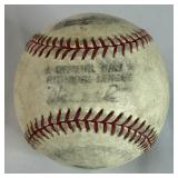 Tony Kubek Signed Baseball Rawlings ONLB White Ball