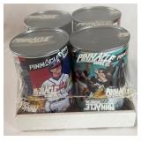 1998 Pinnacle Baseball Card Cans - Braves, Marlins, Rangers, Dodgers