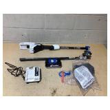 HART 40V Supercharge Brushless 15" Carbon Fiber Shaft String Trimmer Kit - Attachment Capable (1) 4 Ah Battery (1) Charger