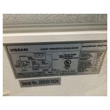 Vissani 7.0 cu. ft. Manual Defrost Chest Freezer with LED Light in White, Garage Ready Model # HMCF7W5 (Used, Minor Transit Damage)