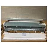 Costway Blue Rectangle Wood Long Sofa Table with Storage Retro Console Table with 3-Drawers And Open Shelves (Picture Only For Style Reference, Maybe Missing Hardware)