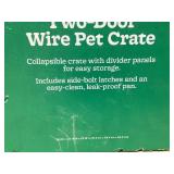 Boots & Barkley Wire Collapsible Dog Crate - L - Black