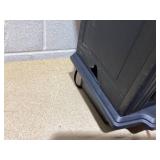 HOMCOM Electric Fireplace Heater, Freestanding Fireplace Stove with Realistic Flames Overheating Protection 750W/1500W, Black (Missing Hardware. Minor Transit Damage)