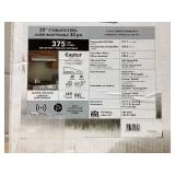 Broan-NuTone BCSQ130SS Three-Speed Glacier Under-Cabinet Range Hood with LED Lights ADA Capable, 1.5 Sones, 375 Max Blower CFM, 30-Inch, Stainless Steel (Used, Missing Hardware)