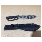 Neptune 15 1/2" Fixed Blade Hunting Knife w/ Sheath