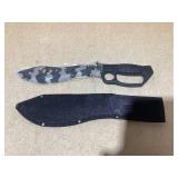 Neptune 15 1/2" Fixed Blade Hunting Knife w/ Sheath