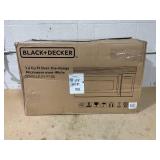 BLACK+DECKER 29.9 in. Width 1.6 cu. ft. White 1000-Watt Over-the-Range Microwave with Top Mount Air Recirculation Vent Model # EM044KJNP10A