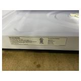 BLACK+DECKER 29.9 in. Width 1.6 cu. ft. White 1000-Watt Over-the-Range Microwave with Top Mount Air Recirculation Vent Model # EM044KJNP10A