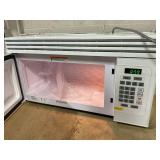BLACK+DECKER 29.9 in. Width 1.6 cu. ft. White 1000-Watt Over-the-Range Microwave with Top Mount Air Recirculation Vent Model # EM044KJNP10A