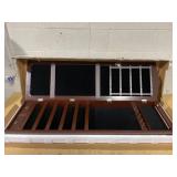 Slickblue Freestanding Jewelry Armoire 63in H 1 Door 2 Drawer Mirror Cabinet with 14 LED Lights and 4-Angle Tilt Design