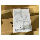 Costway Dining Bench 2/3 Person Entryway Shoe Bench with Metal Frame