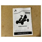 Aosom Kids Pedal Go Kart w/ Swing Axle, Shock-Absorbing Wheels, Red (Missing Hardware)