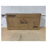 HOMCOM Slim Shoe Storage Cabinet, Modern Shoe Cabinet with 2 Flip Drawers and Adjustable Shelves for 8-12 Pairs, Black (Attempted To Assemble, Maybe Missing Hardware)