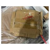 HOMCOM Folding Computer Desk, 27.6" Foldable Desk with Monitor Shelf for Small Space, Home Office, Study, Easy Assembly, Walnut