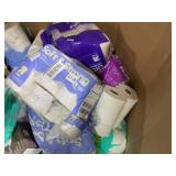 PALLET OF Open Damaged Toilet Paper & Paper Towels