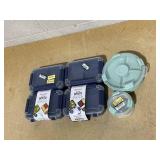 LOT OF 6 Snaplock Containers (4 Cup, 5.5 Cup, 11.1oz, 5.5oz)