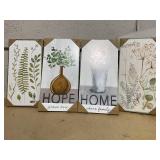 LOT OF 4 Wall Decor Art Frames