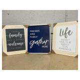 LOT OF 3 Wall Decor Art Frames