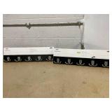 LOT OF 2 Brightroom Modern Octopus 5 Rail Nickel Hooks Black : Wall Mounted Decorative Hook Rack, Coat Rack, 22.5" Length