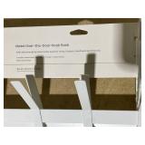 LOT OF 2 Brightroom Large Over the Door Hook 6 Hooks Matte White