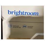 LOT OF 2 Brightroom Mixed Material 5 Hooks Rail Matte White : Wall Mounted Decorative Hook Rack, Steel & Rubberwood, 22.5" Length