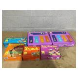 LOT OF 6 up&up Bags (1 Big Box Partially Used)