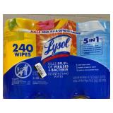 LOT OF 5 Lysol Disinfecting Wipes
