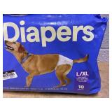 LOT OF 4 up&up Dog Diapers Size L/XL